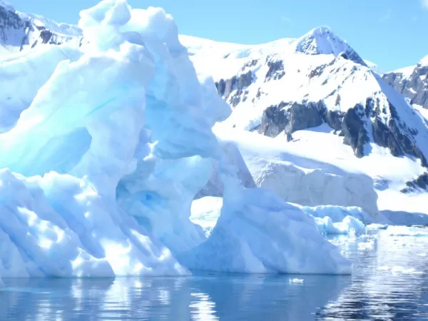 Beautiful icebergs photographed during Antarctic cruise