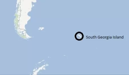 Map of South Georgia Island
