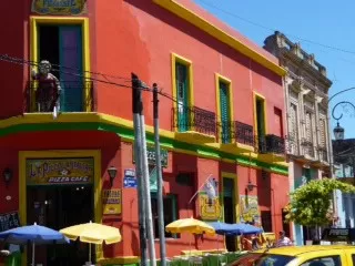 Brightly Colored Apartments in San Telmo