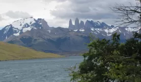 Torres del Paine from Laguna Azul