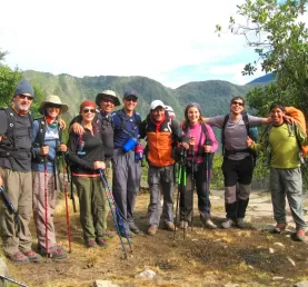 Inca Trail group of hikers
