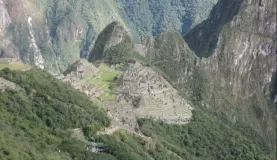 Arriving at Machu Picchu!