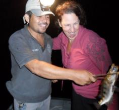 Night Spear Fishing on the New River in Belize