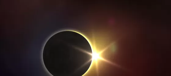 Solar eclipse, mysterious natural phenomenon when Moon passes between planet Earth and Sun