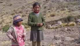 Melissa and Ellian at 14,000 feet