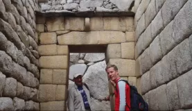 Tomas and Juan exploring Machu Picchu