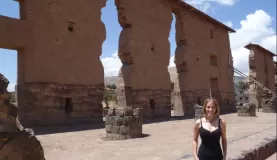 The ruins of Raqchi, a stop on our way to Puno