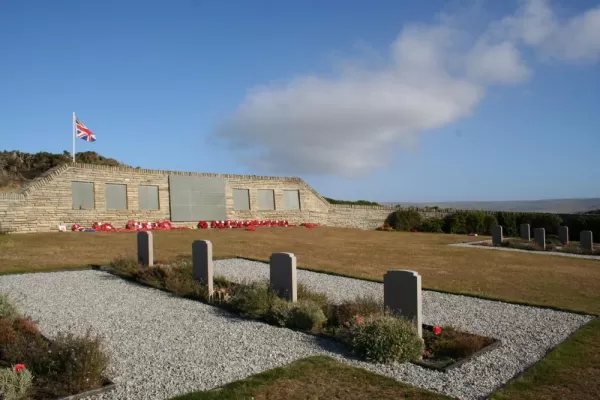 British Cemetery at San Carlos, seen on a day trip from Darwin