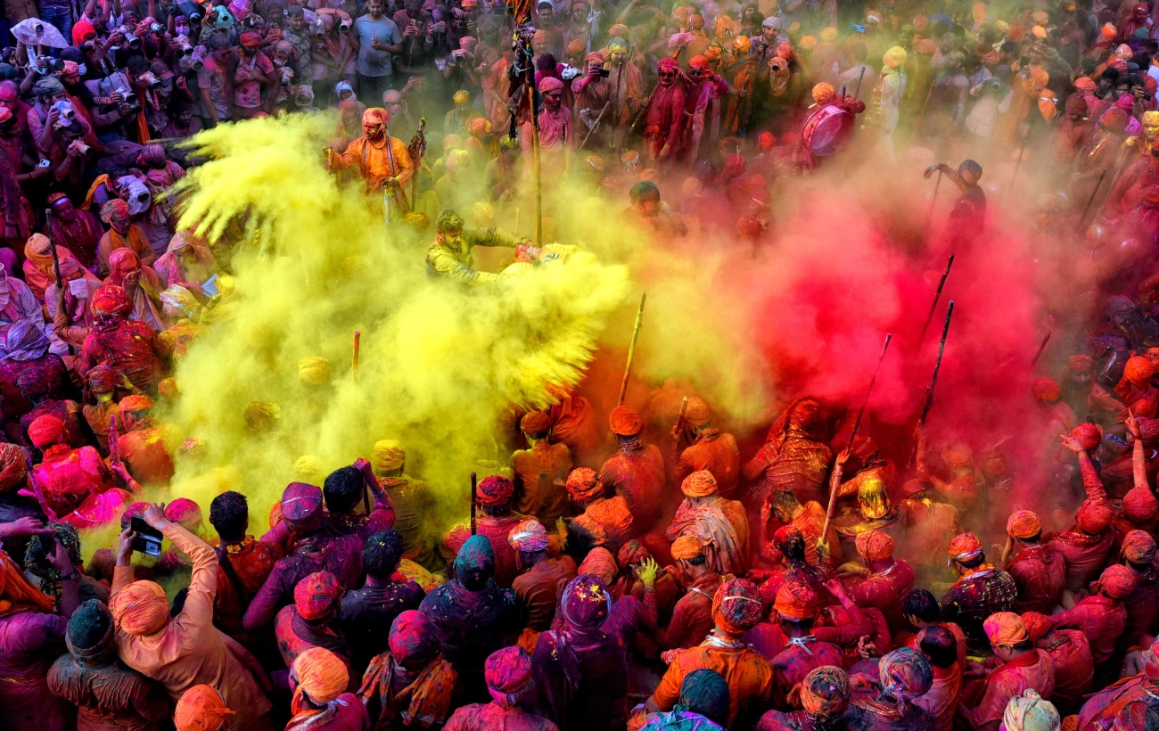 Holi festival, Barsana India