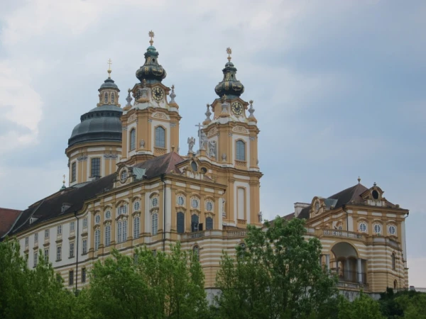 Melk Abbey along the Danube River in Austria
