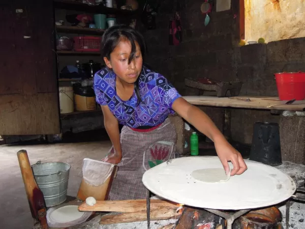 Making tortillas