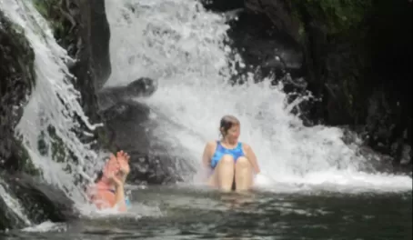 having fun in the waterfalls!