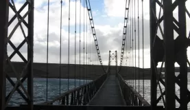 World's Southernmost Suspension Bridge- East Falkland