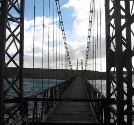 World's Southernmost Suspension Bridge- East Falkland
