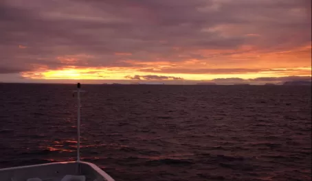 sunset in Antarctica