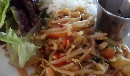 Pad Thai on our Puget Sound cruise on the Safari Endeavor