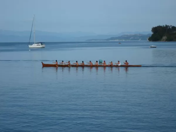 Native boat races seen during our Puget Sound cruise on the Safari Endeavor