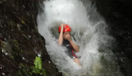 Down the waterfall