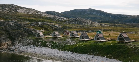 Aerial of Ilimanaq lodge