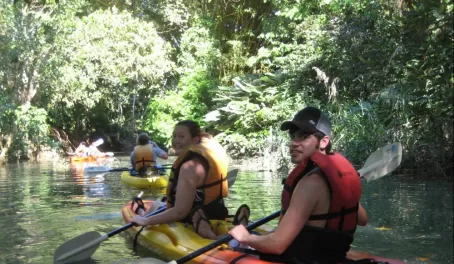 Kayaking in the river