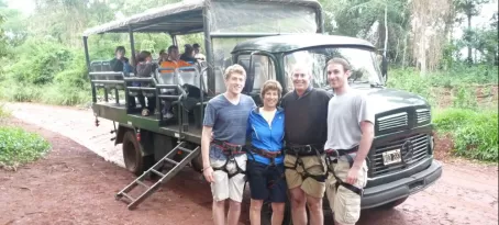 Our Iguazu adventure began with rappelling