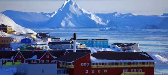 View from Hotel Arctic in winter