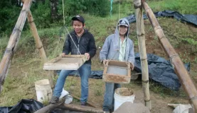 Our grant funded two local workers for the project