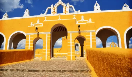Colorful architecture in Mexico