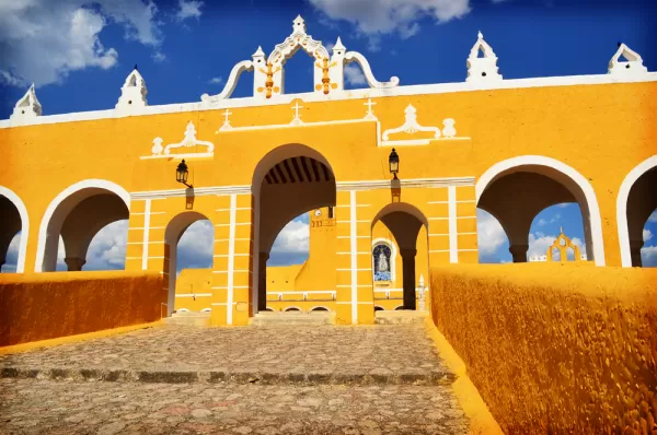 Colorful architecture in Mexico