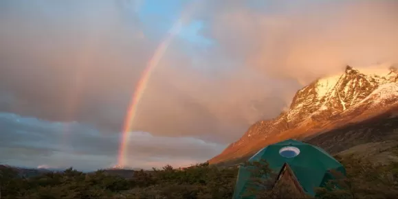 Rainbow over Torres del Paine