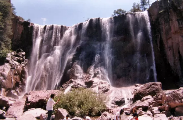 Cusarare Waterfall, an easy hike from the Copper Canyon Sierra Lodge