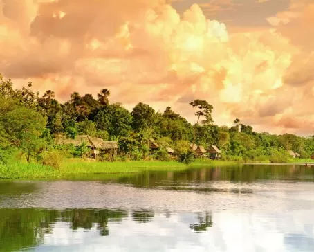 Sunrise over the Amazon