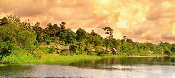 Sunrise over the Amazon
