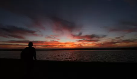 Sunset over Magdalena Bay