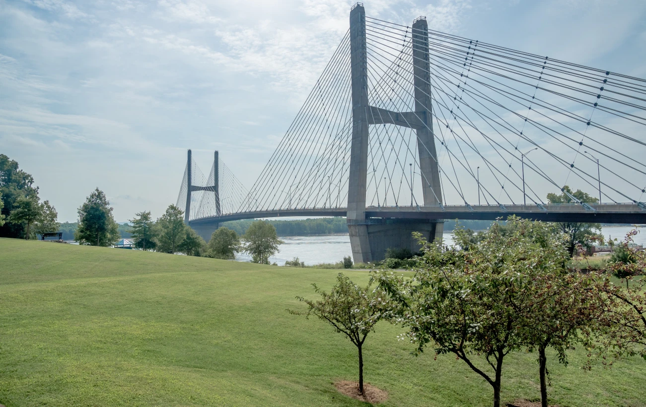Bridge across the Mississippi at Cape Girardeau