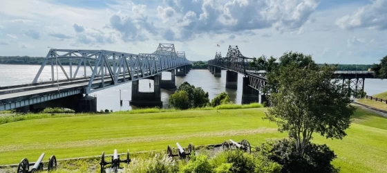 Vicksburg Battlefield overlooking the Mississippi River