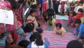 games with the kids at Mantay