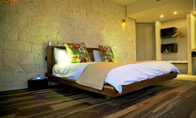 Rooms are decorated to harmonize with nature