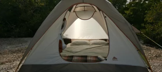 Comfortable tent accommodations