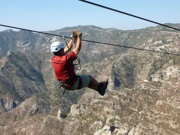 Copper Canyon zipline, one of the highest and longest ziplines in Mexico