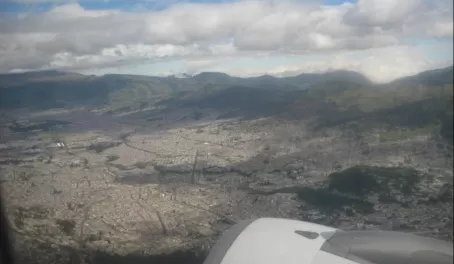 A view of Quito from above