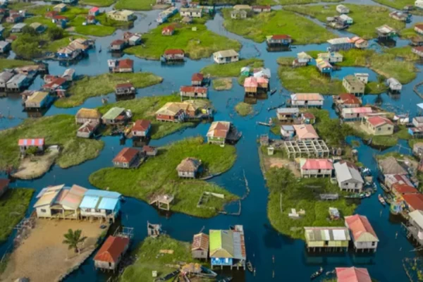 The floating village of Ganvie