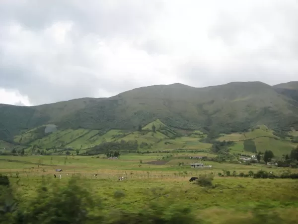 Beautiful hills north of Quito on our way to Otavalo Market