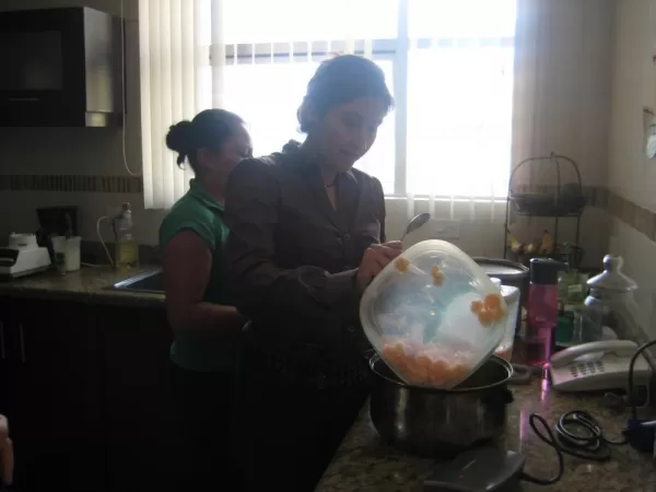 Learning to make ceviche with Betty