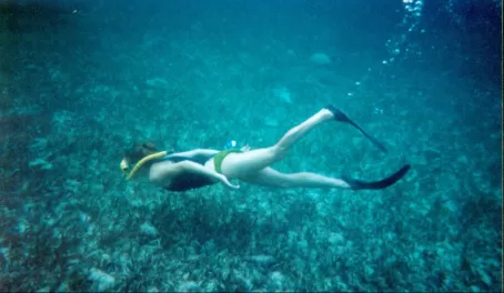 Beth on a snorkeling tour in Belize