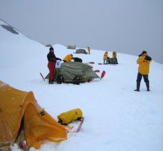 Camping in Antarctica