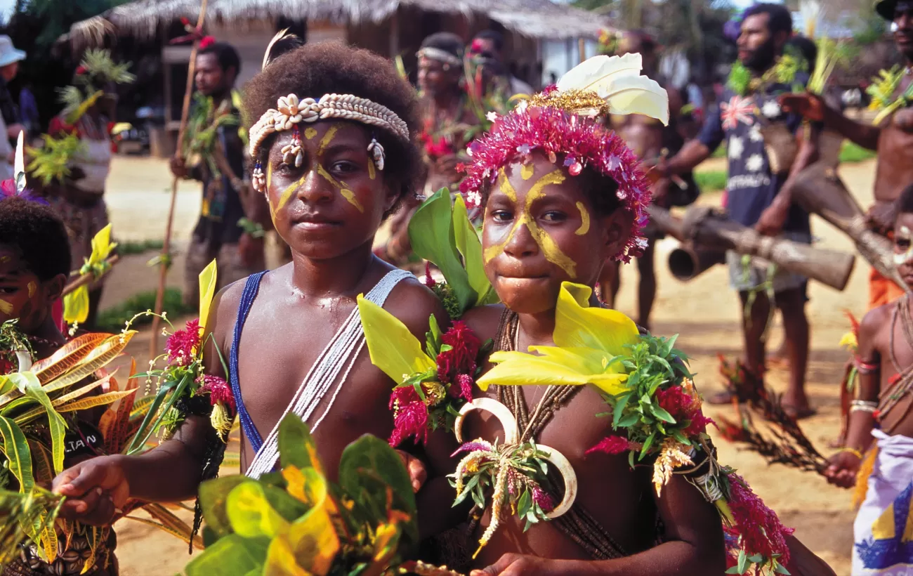 Colourful children of Papua New Guinea