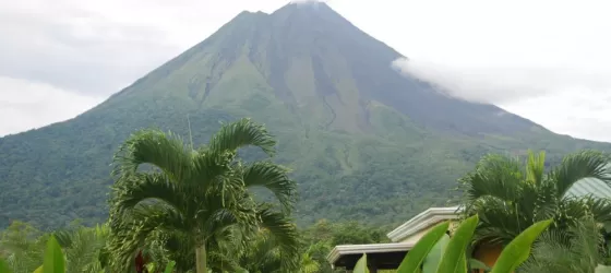 Yes it is THAT close...Arenal Volcano