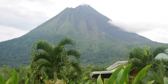 Yes it is THAT close...Arenal Volcano