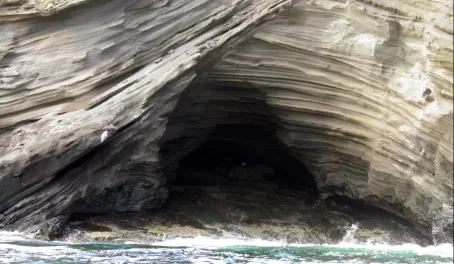 Cave on coast of Isabela.